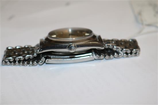 A gentlemans stainless steel Tudor Oyster Prince self-winding wrist watch on associated bracelet.